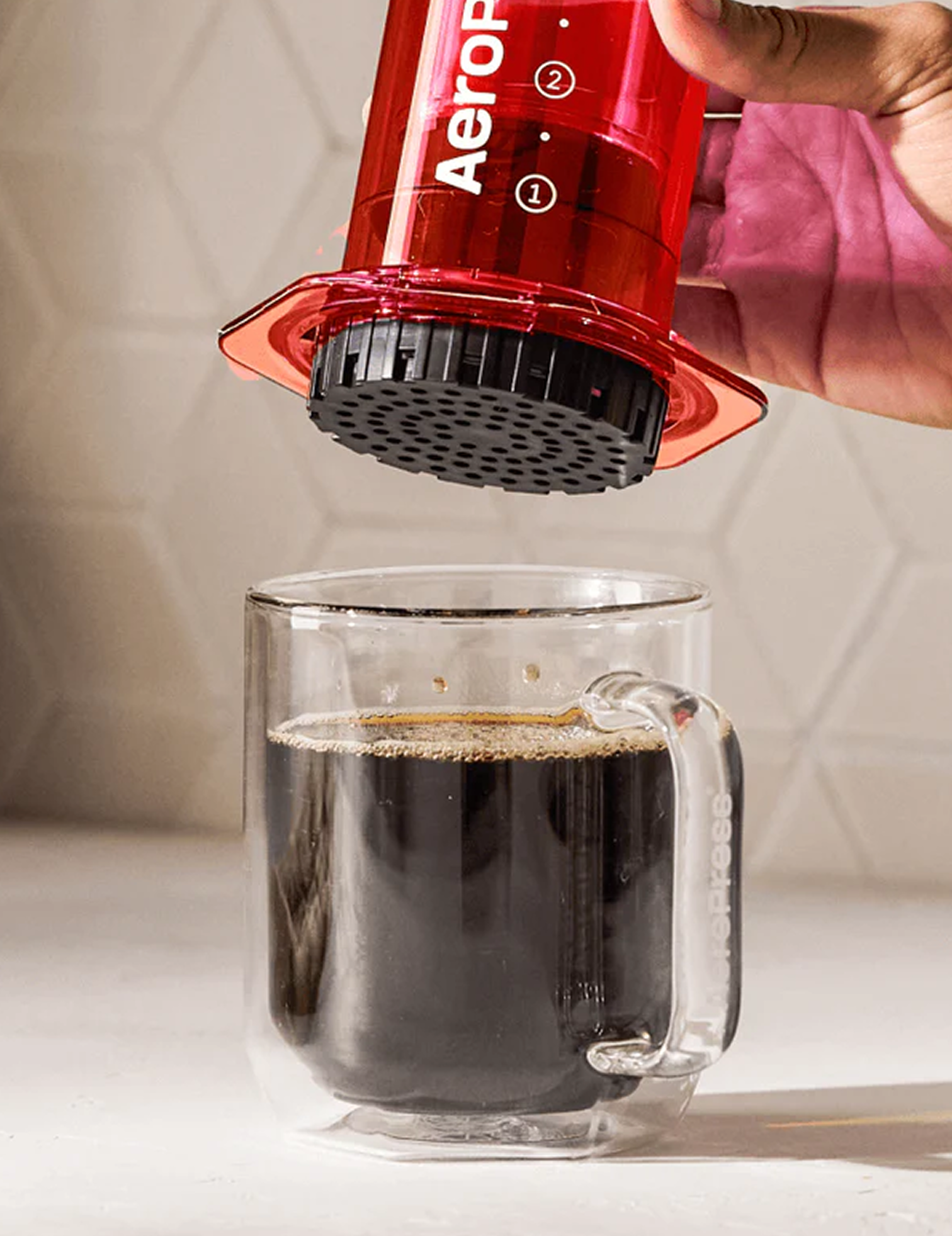 Aeropress Red Coffee Maker