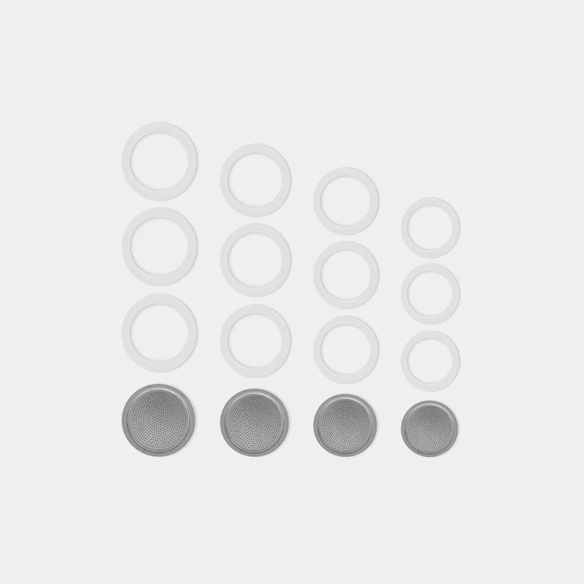 Bialetti Replacement Gaskets and Filter, Set of 4 for 3-4 cups