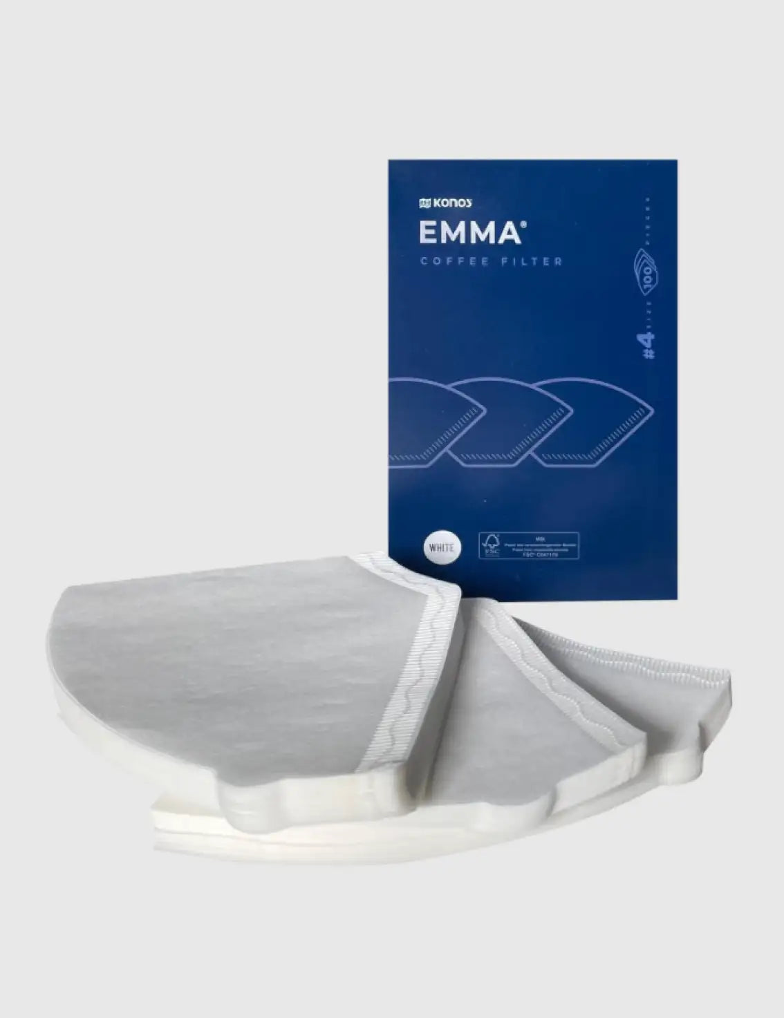 EMMA® Standard White Filter Paper, Size 4 (100pc/pack)